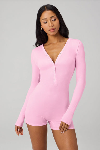 Fabletics Soft Rib Henley Onesie