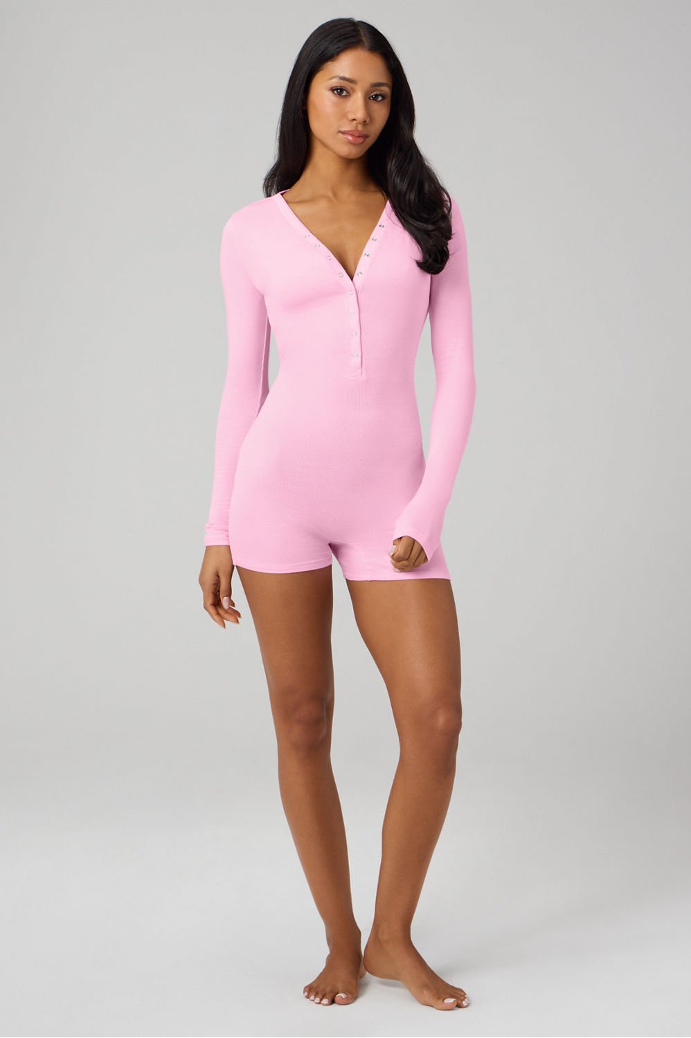 Fabletics Soft Rib Henley Onesie