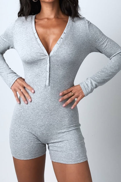 Fabletics Soft Rib Henley Onesie