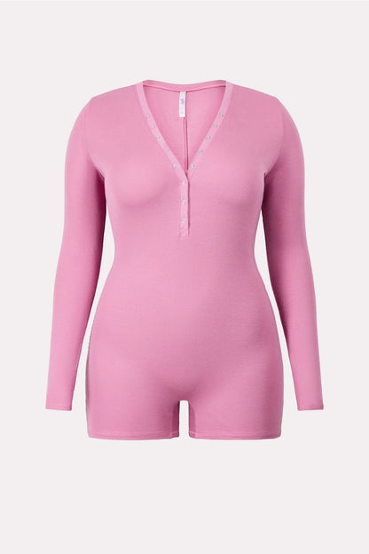 Fabletics Soft Rib Henley Onesie
