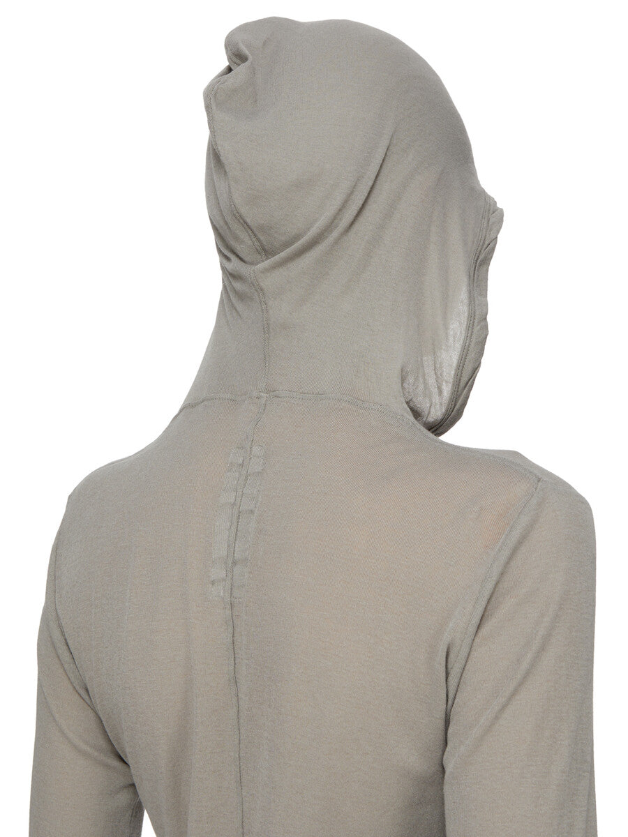 Rick Owens Cropped Hooded Rib LS T