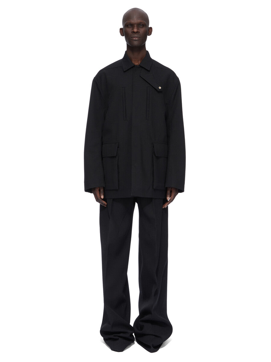 Rick Owens Collared Mac