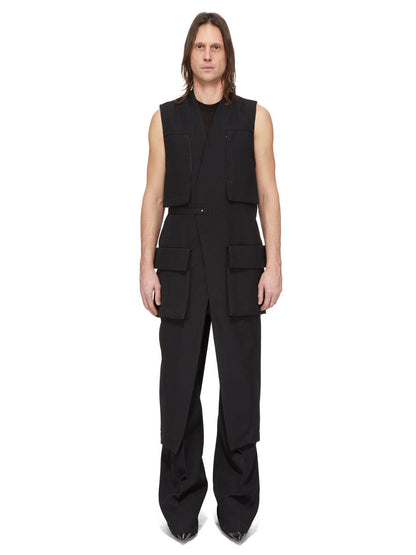 Rick Owens Long Lab Cargo Vest