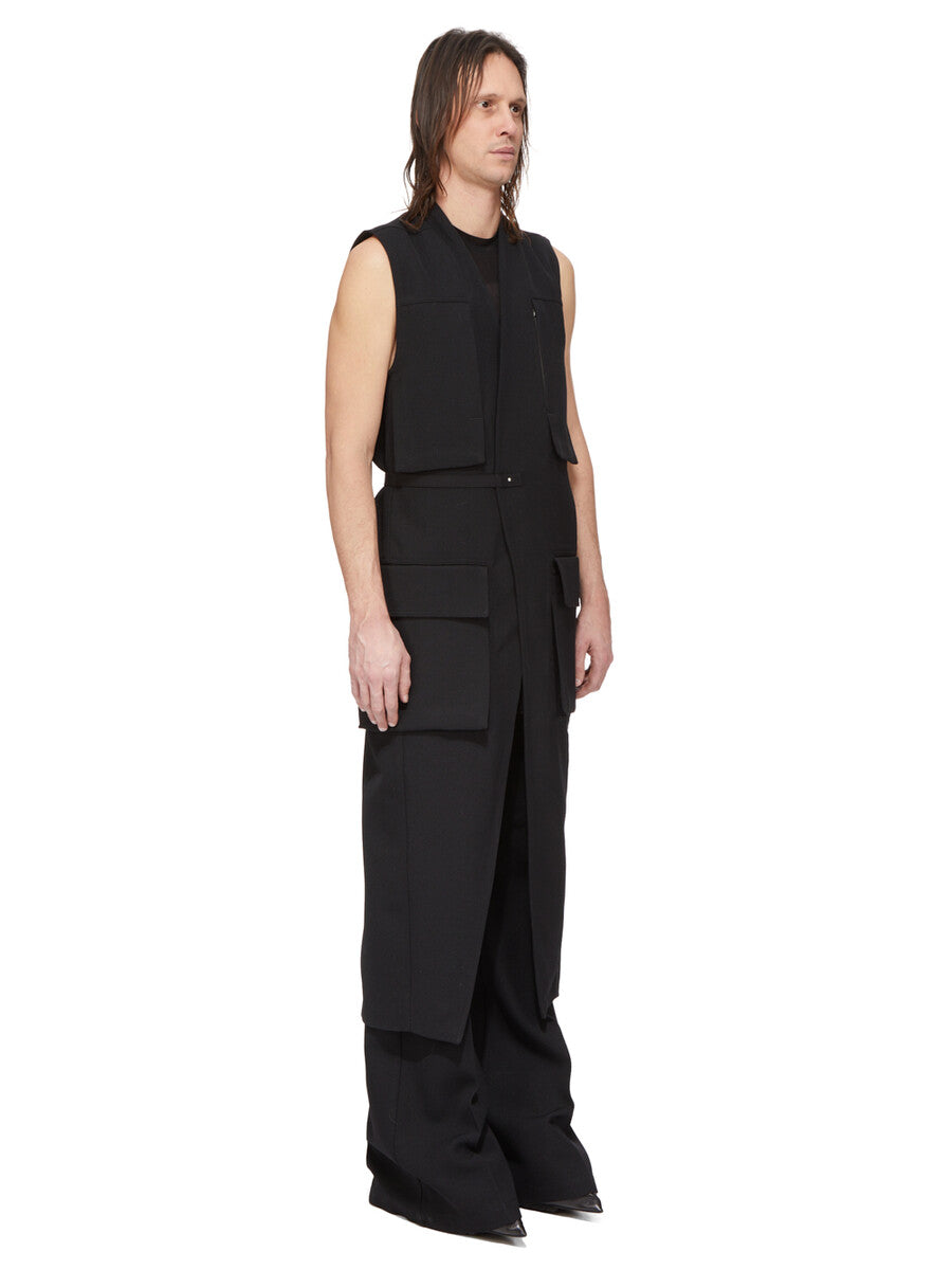 Rick Owens Long Lab Cargo Vest