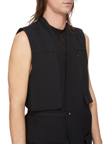 Rick Owens Long Lab Cargo Vest