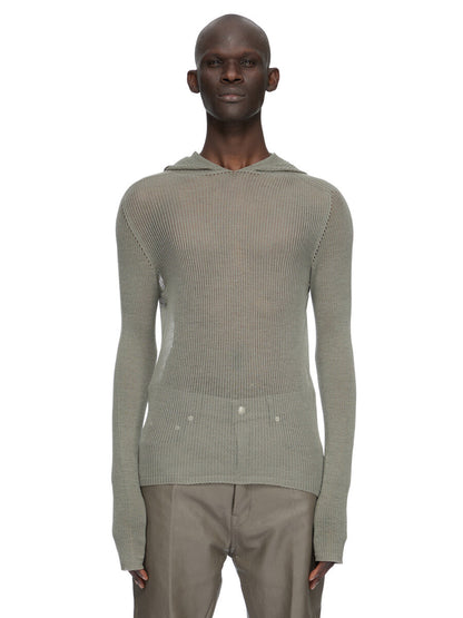 Rick Owens Sheer Hooded LS T