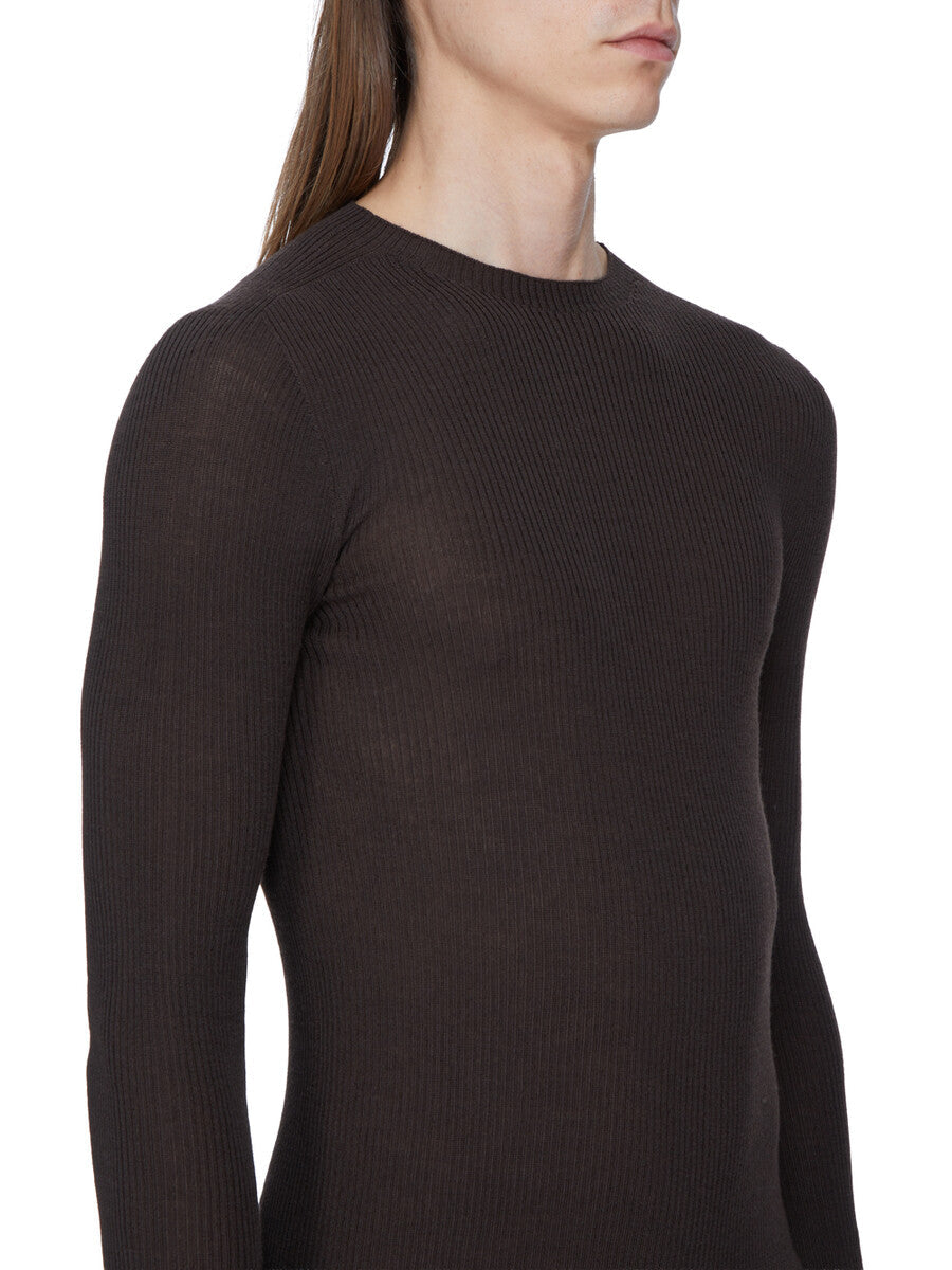 Rick Owens Ribbed Round Neck