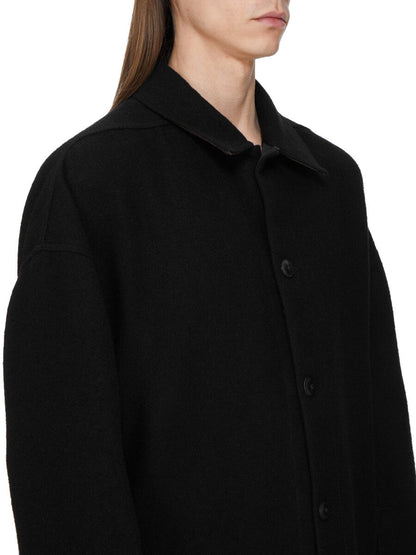 Rick Owens Buttoned Brad Coat