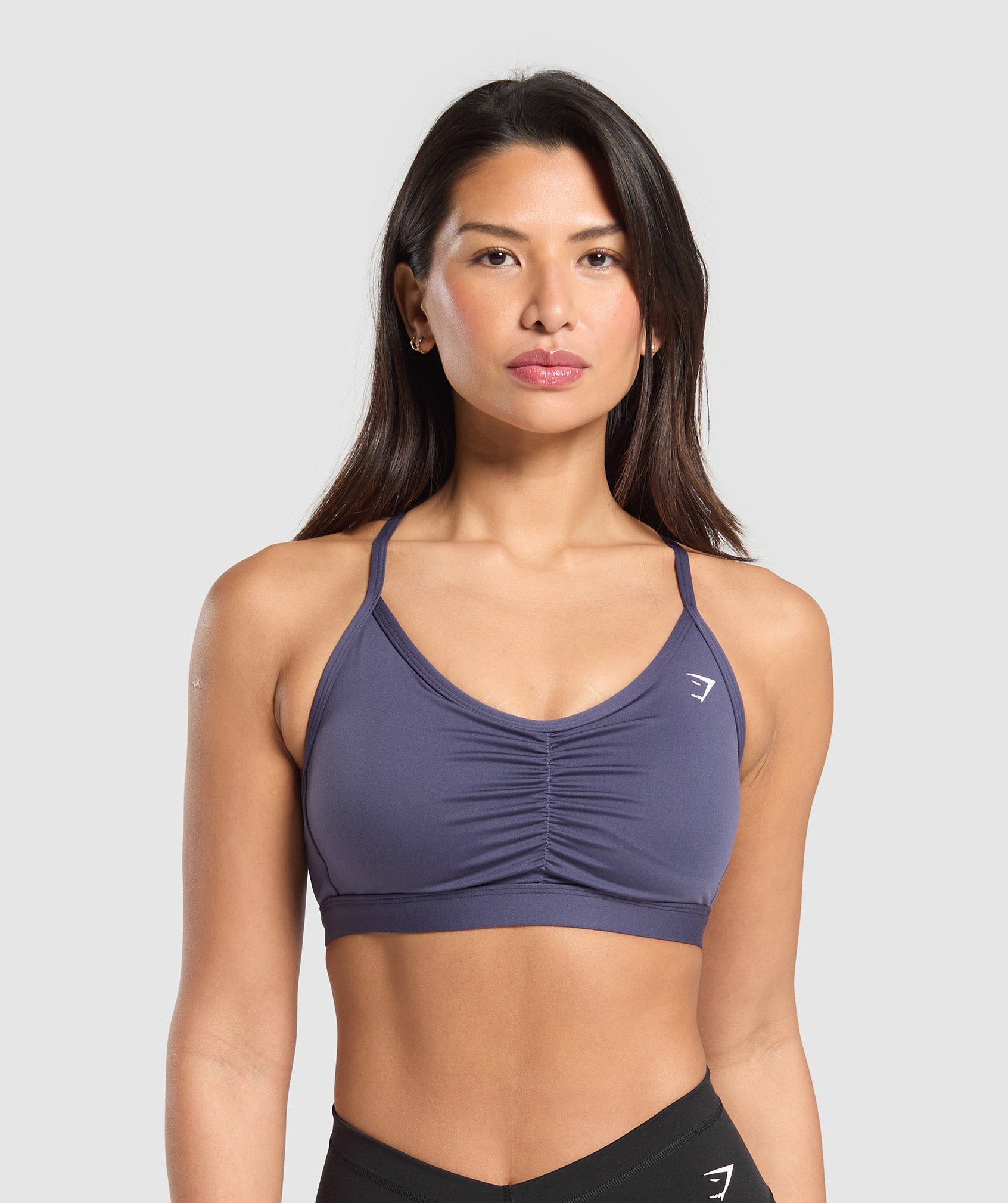 Women's Gymshark Ruched Sports Bra Weighted Purple