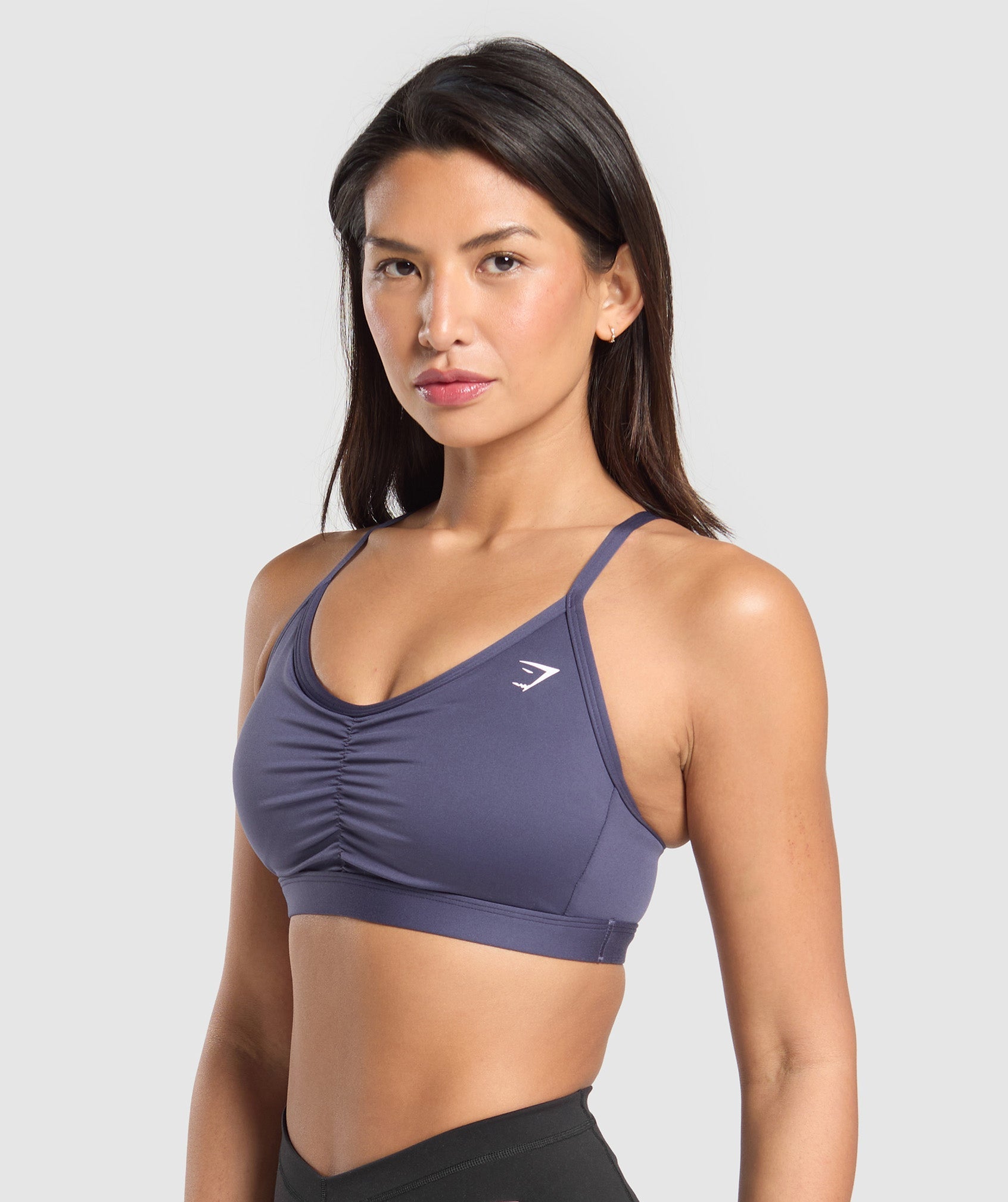 Women's Gymshark Ruched Sports Bra Weighted Purple