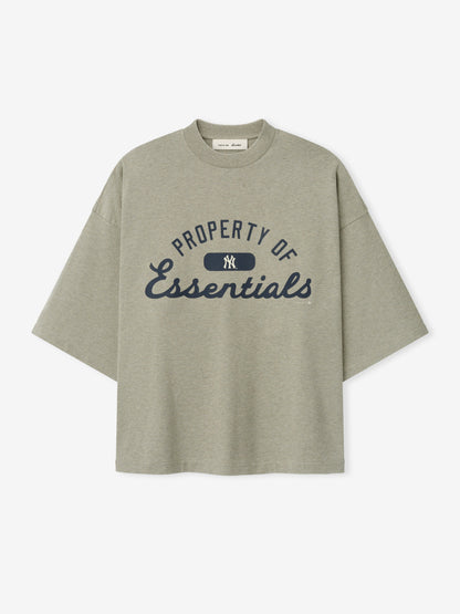 Essentials Yankees Merch Tee Seal Heather