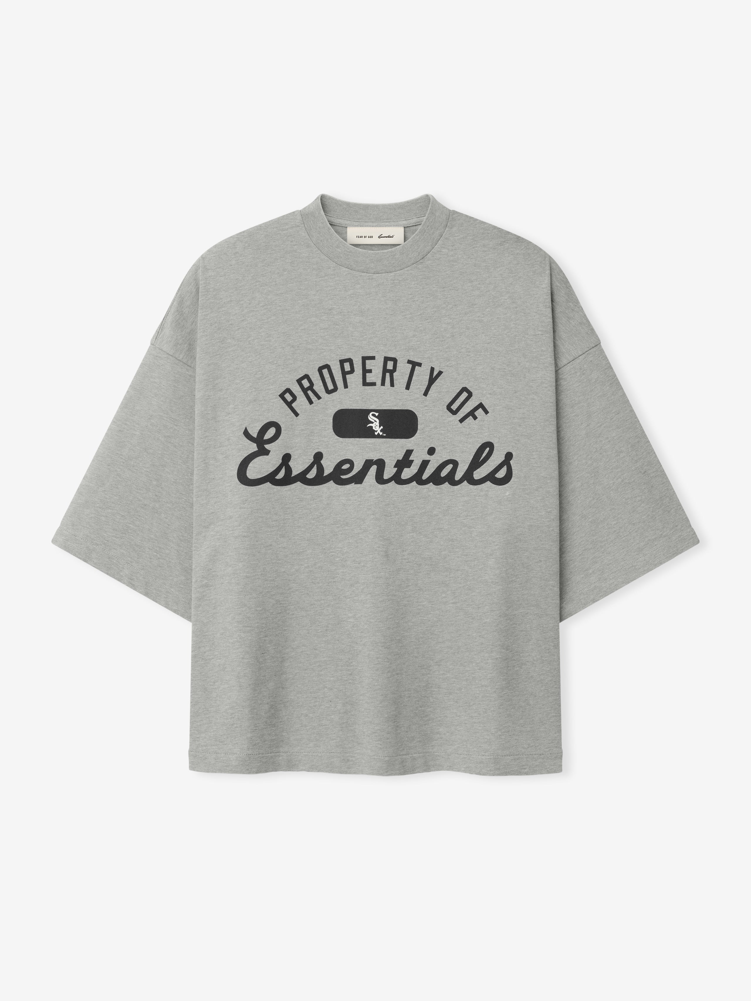 Essentials White Sox Merch Tee Concrete Heather