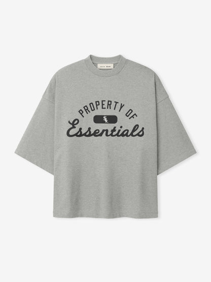 Essentials White Sox Merch Tee Concrete Heather