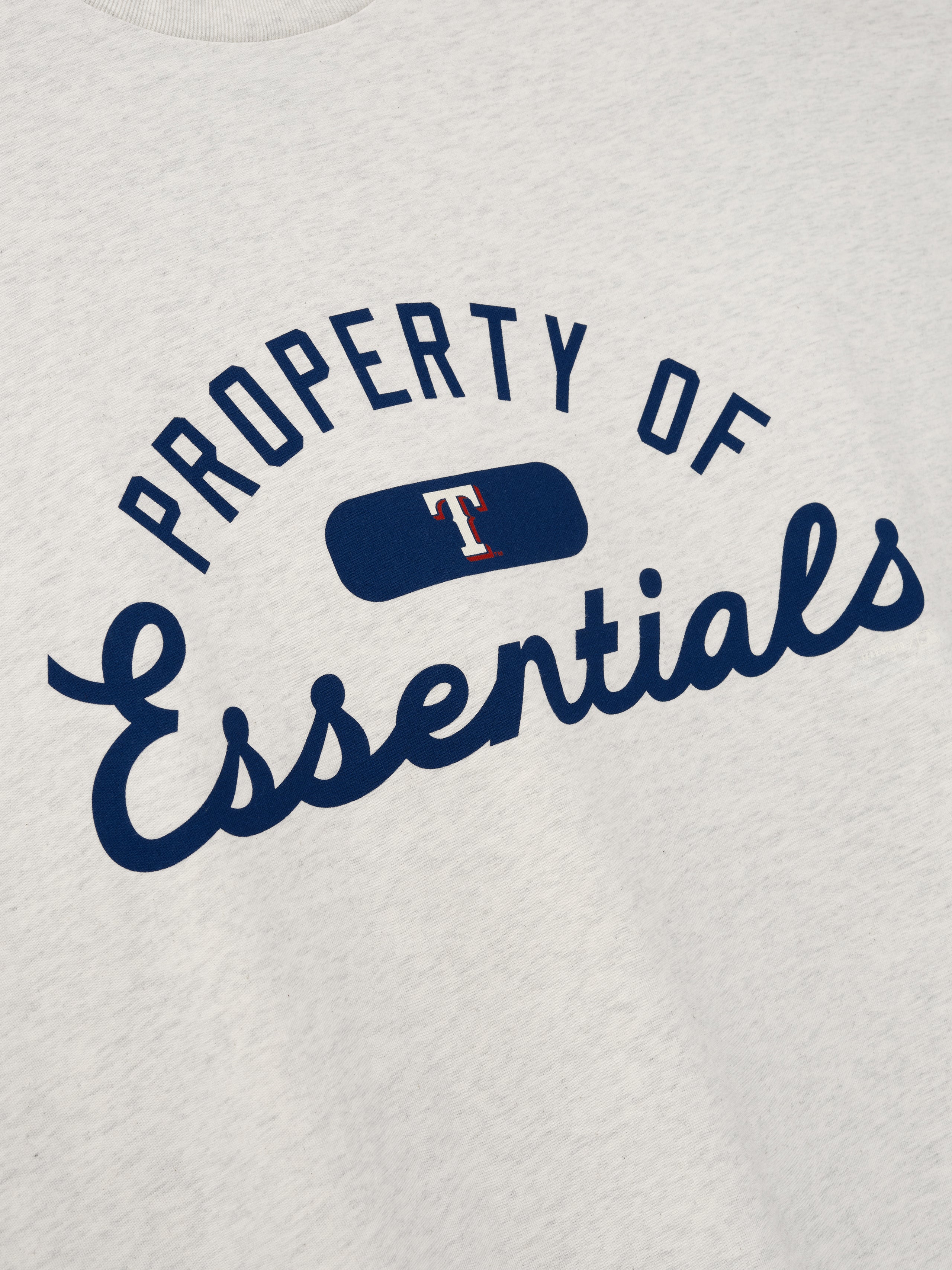 Essentials Rangers Merch Tee Oatmeal Heather