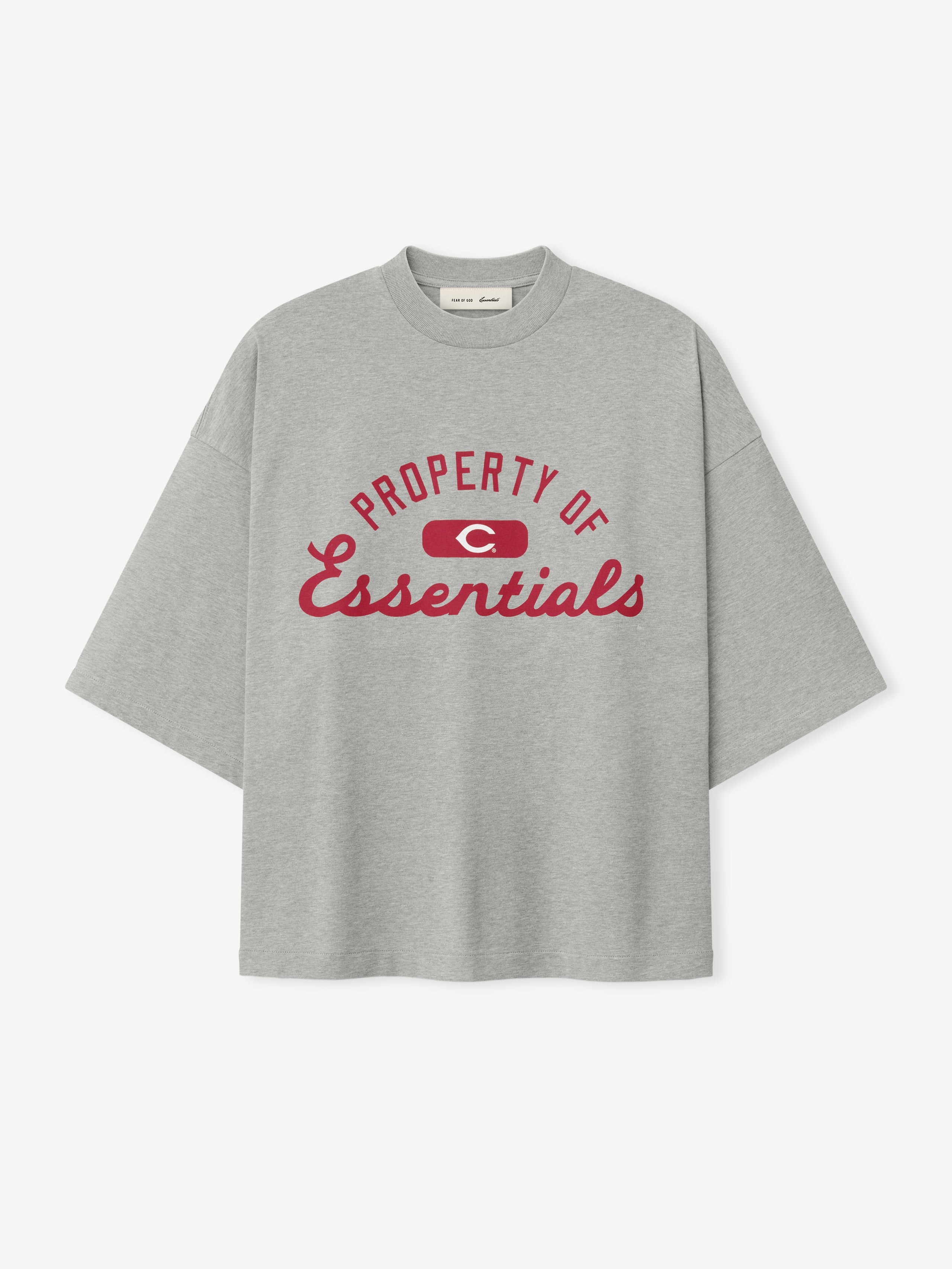 Essentials Reds Merch Tee Concrete Heather