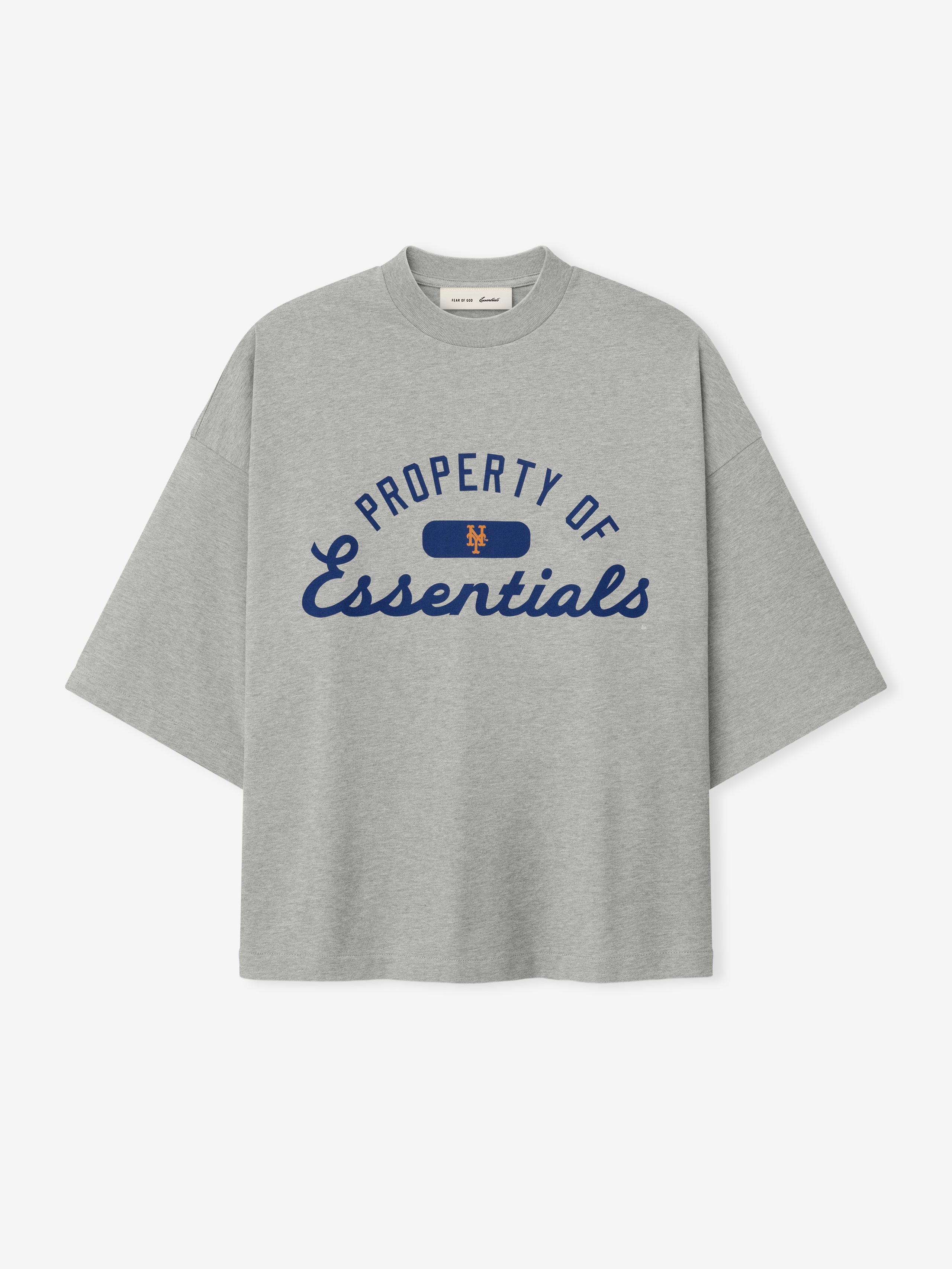 Essentials Mets Merch Tee Concrete Heather