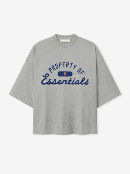 Essentials Mets Merch Tee Concrete Heather
