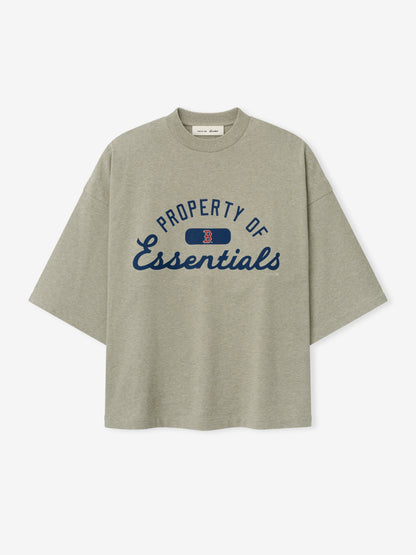 Essentials Red Sox Merch Tee Seal Heather