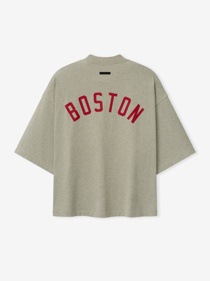 Essentials Red Sox Merch Tee Seal Heather