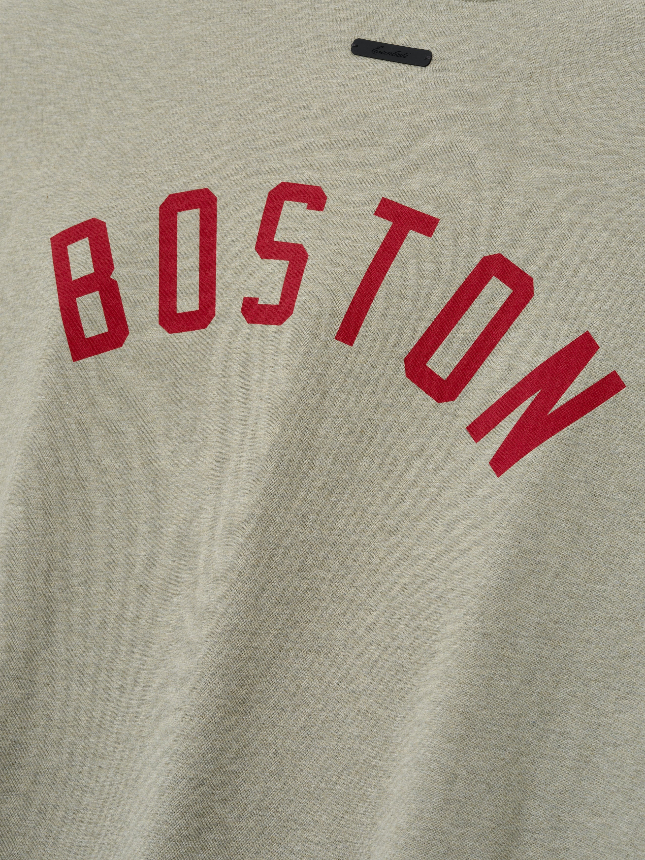 Essentials Red Sox Merch Tee Seal Heather