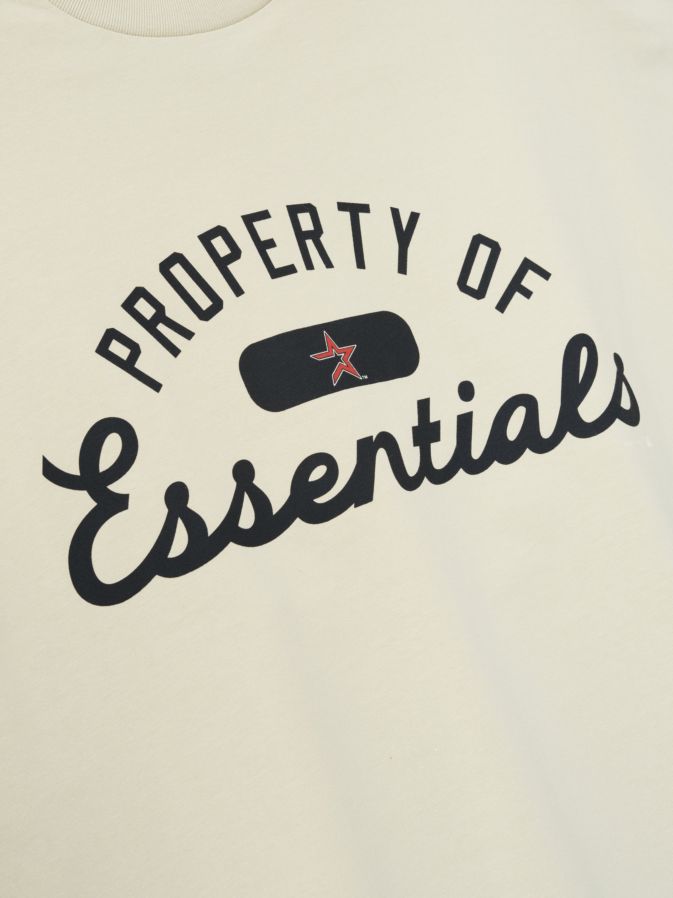Essentials Astros Merch Tee Sandstone