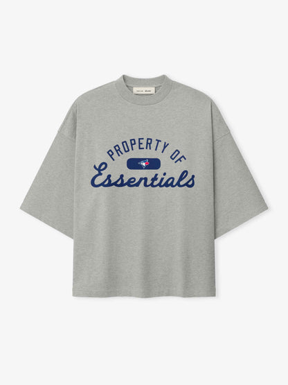 Essentials Blue Jays Merch Tee Concrete Heather