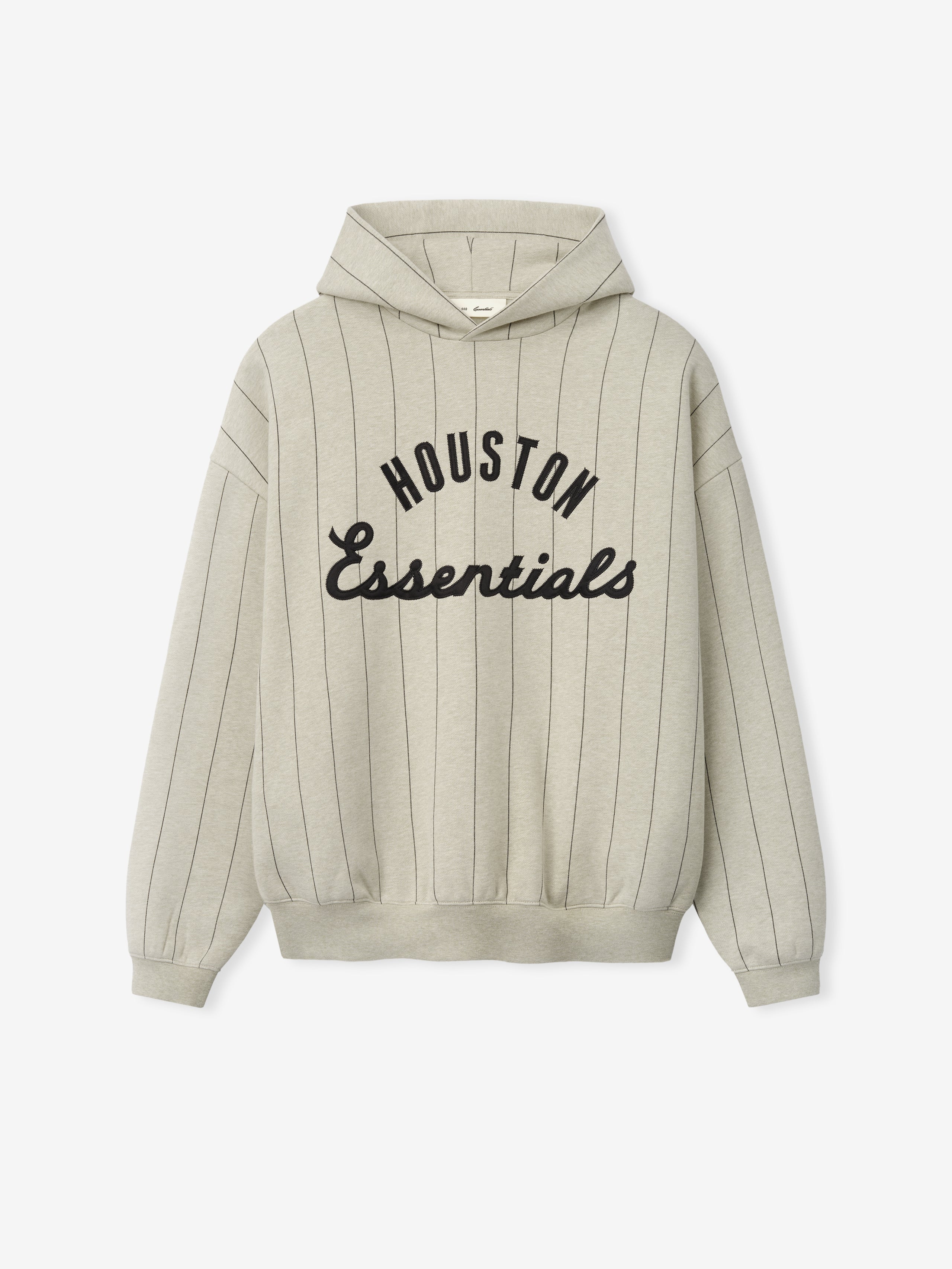 Essentials Astros Sport Hoodie Heather Stone W Black Pinstripes