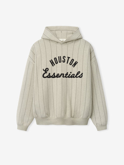 Essentials Astros Sport Hoodie Heather Stone W Black Pinstripes