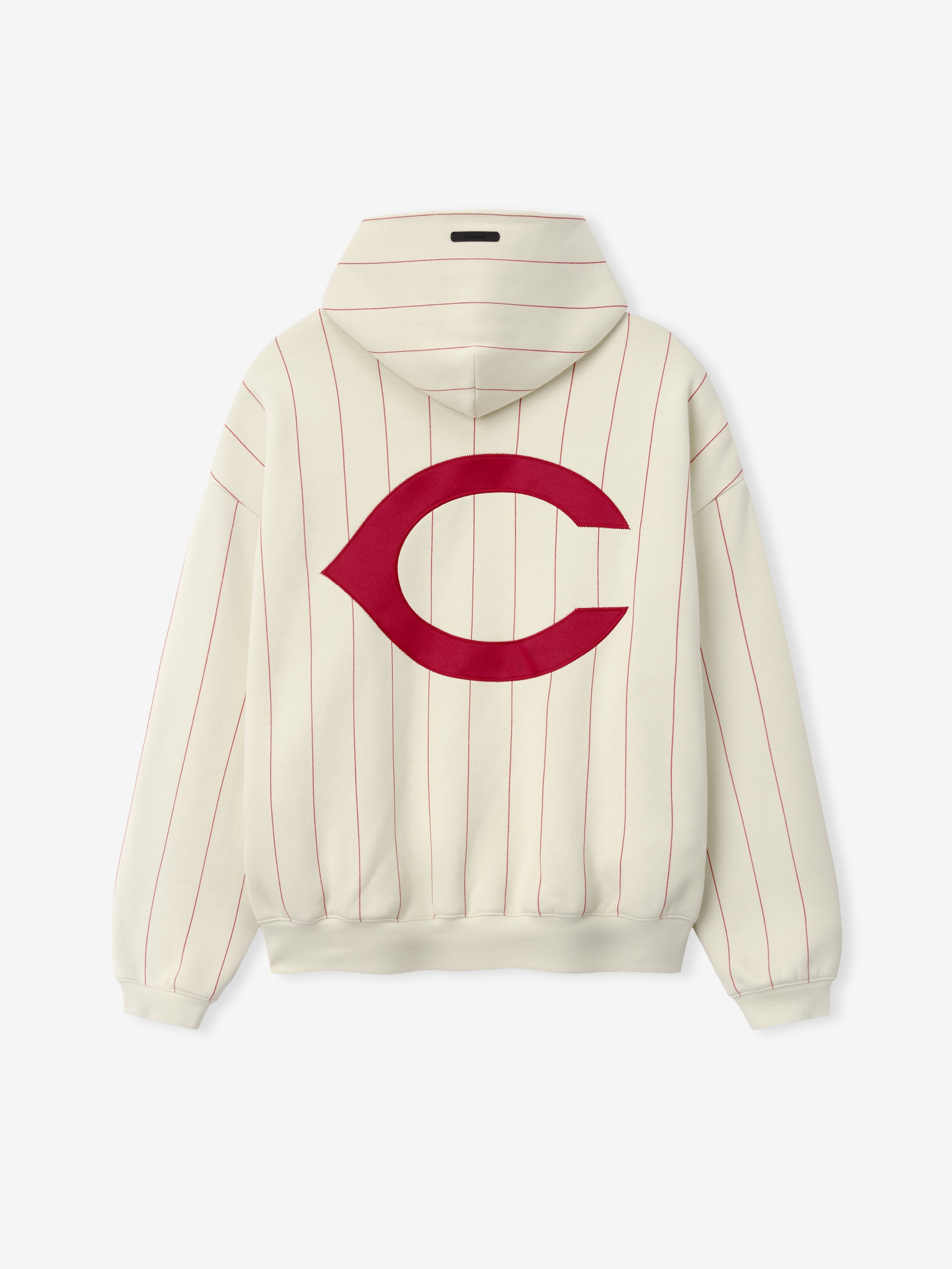 Essentials Reds Sport Hoodie Oat W Red Pinstripes