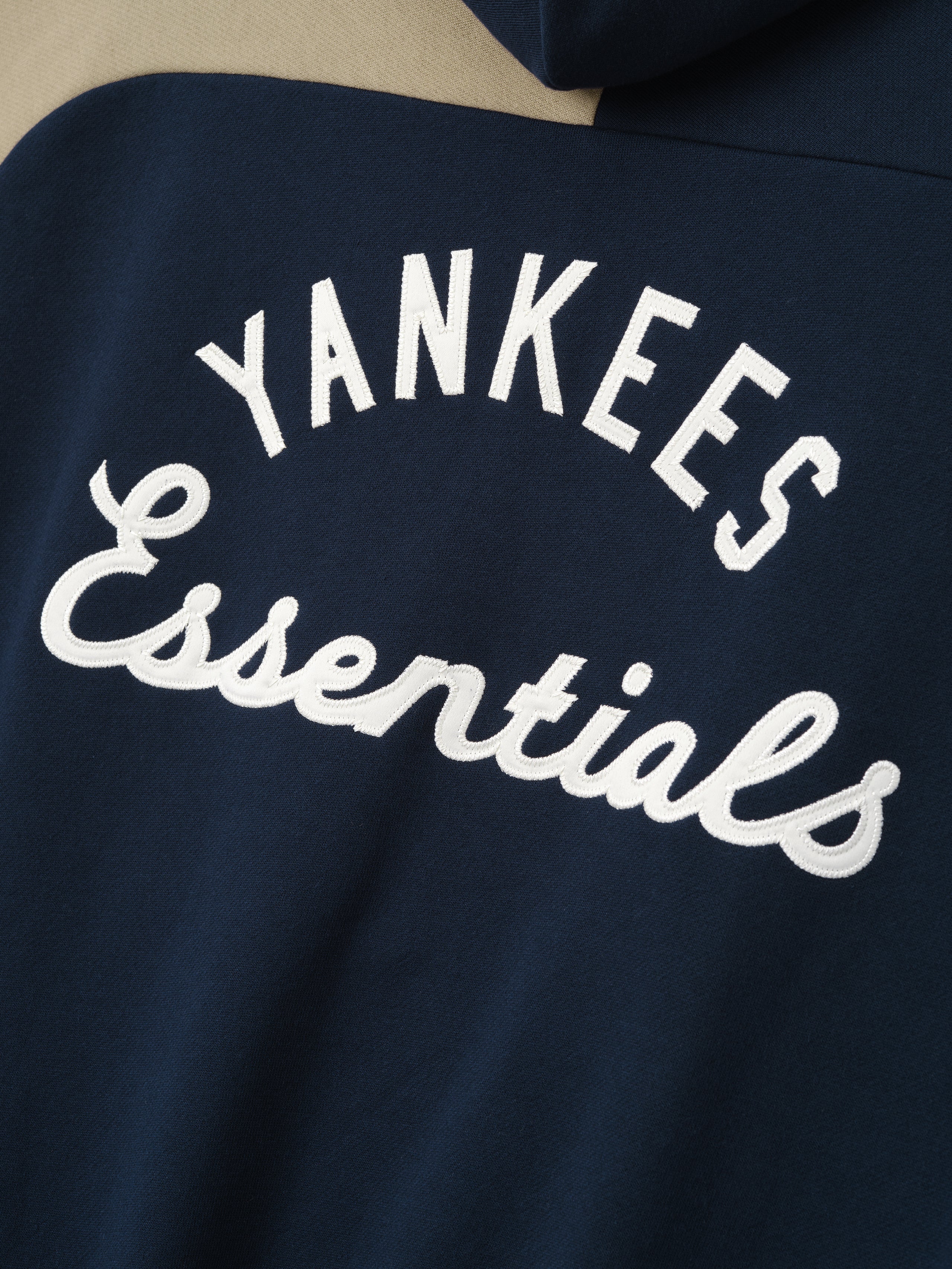 Essentials Yankees Raglan Half Zip Sport Hoodie Dark Sapphire/ Overland