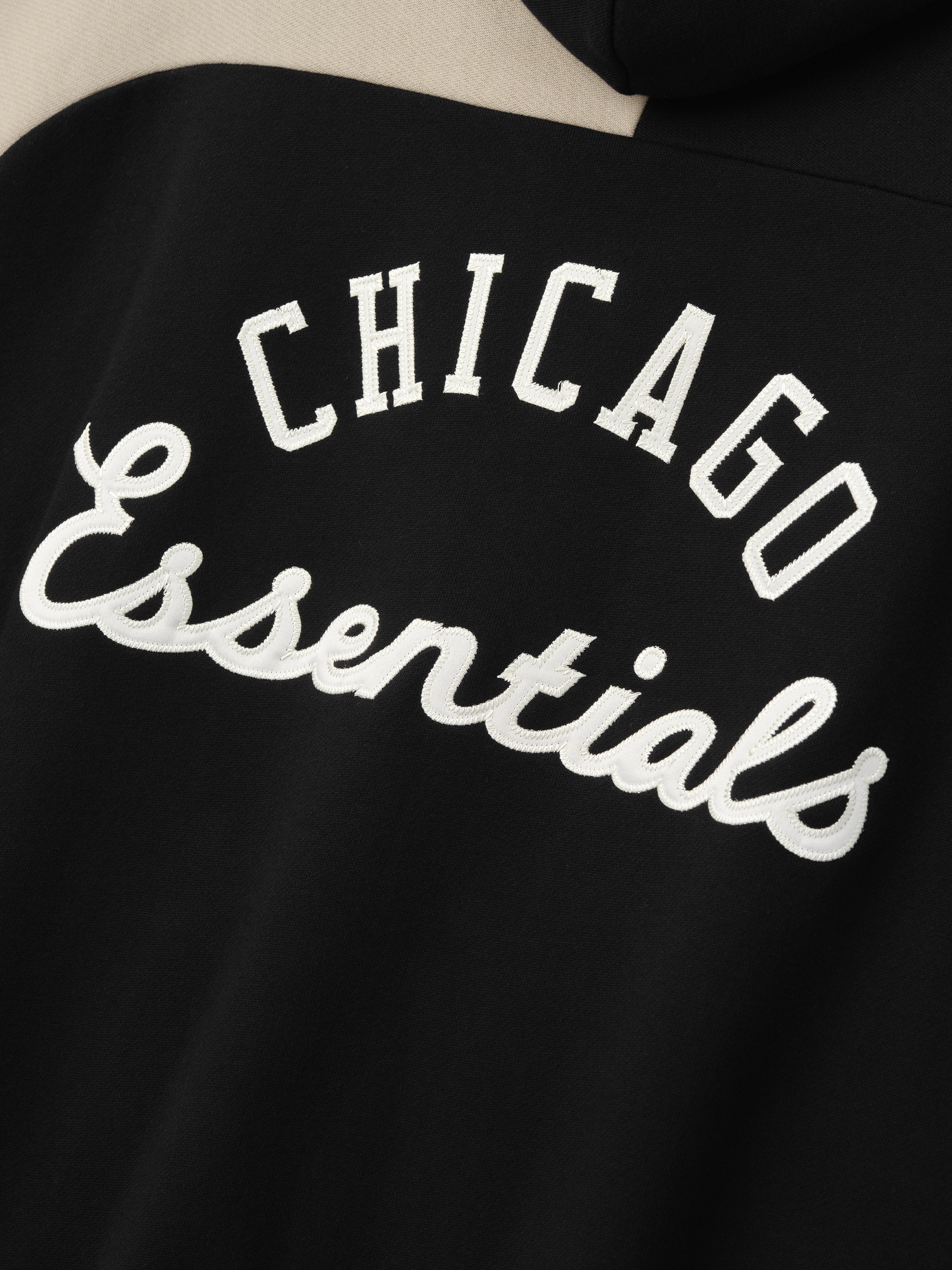 Essentials White Sox Raglan Half Zip Sport Hoodie Black