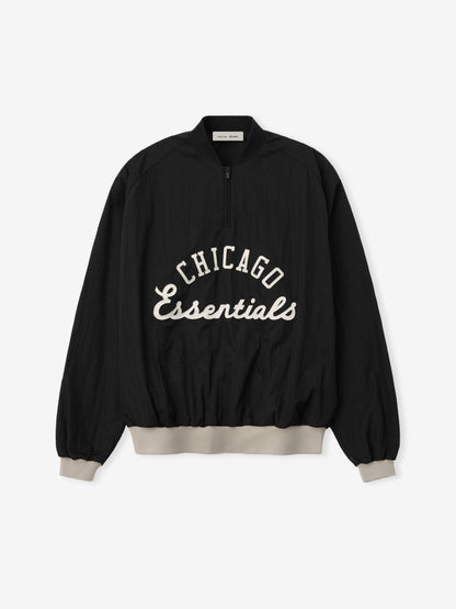 Essentials White Sox Half Zip Pullover Black