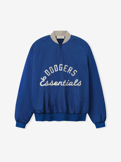 Essentials Dodgers Half Zip Pullover Estate Blue/ Seal Rib