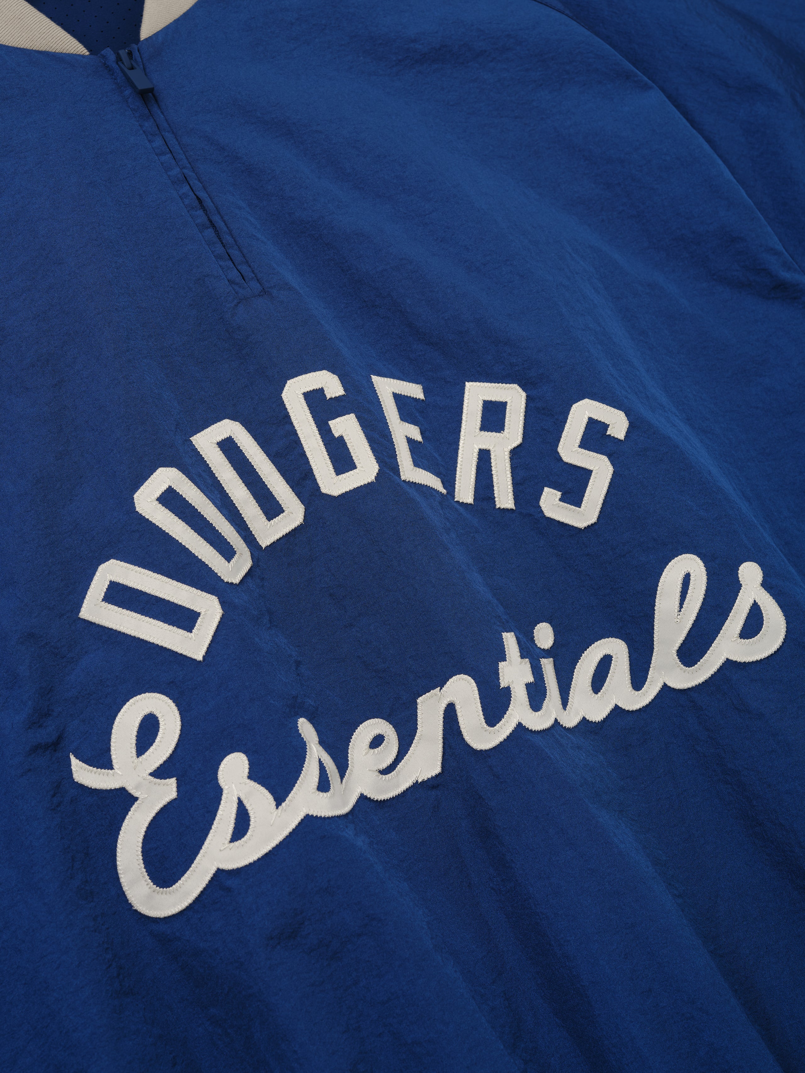 Essentials Dodgers Half Zip Pullover Estate Blue/ Seal Rib