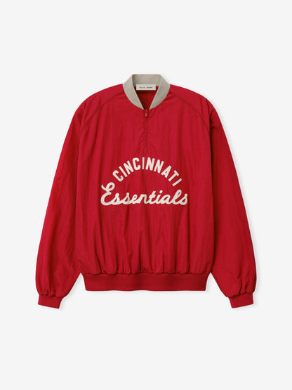 Essentials Reds Half Zip Pullover Stone Red/ Seal Rib