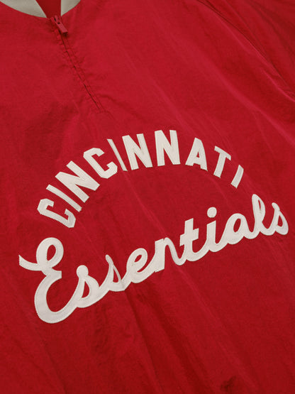 Essentials Reds Half Zip Pullover Stone Red/ Seal Rib