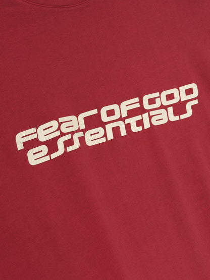 Essentials 90S Long Sleeve Tee Crimson