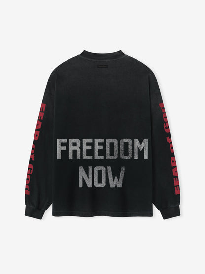 Essentials Freedom Relaxed Long Sleeve Tee Black