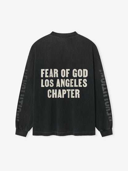 Essentials Disciple Relaxed Long Sleeve Tee Black