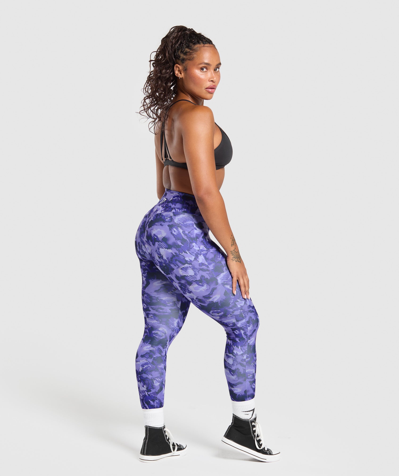 Women's Gymshark Reps Power Leggings Fresh Lilac