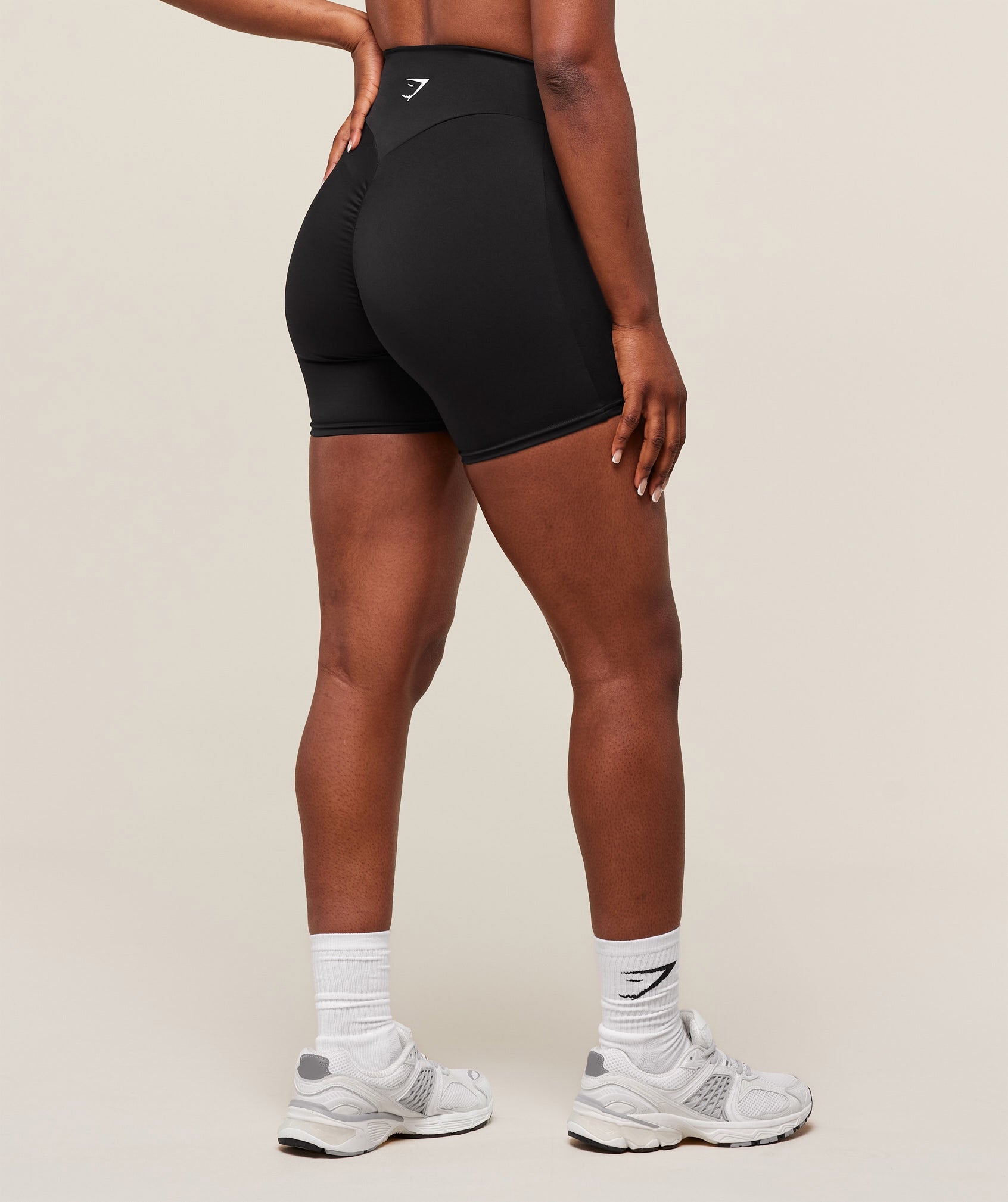 Women's Gymshark Reps Power Tight Shorts Black