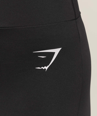 Women's Gymshark Reps Power Tight Shorts Black