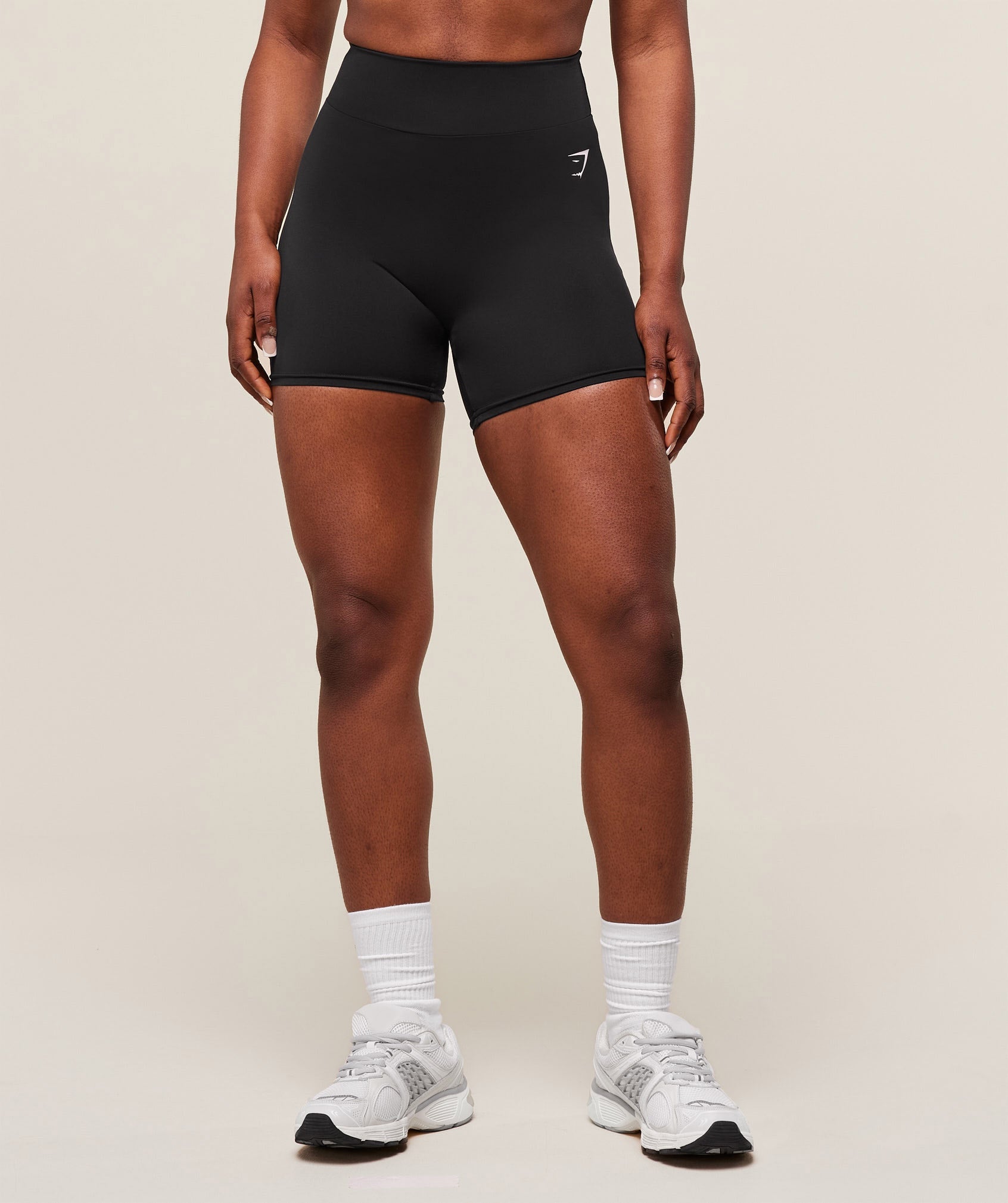 Women's Gymshark Reps Power Tight Shorts Black