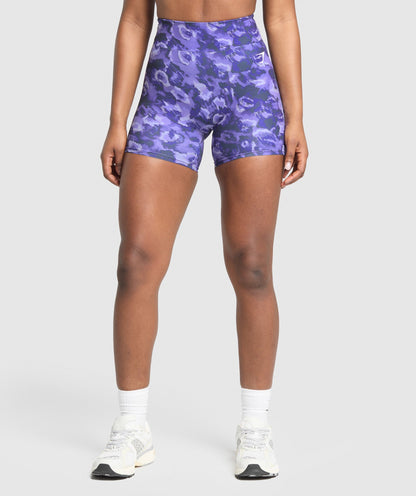 Women's Gymshark Reps Power Tight Shorts Fresh Lilac