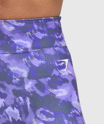 Women's Gymshark Reps Power Tight Shorts Fresh Lilac