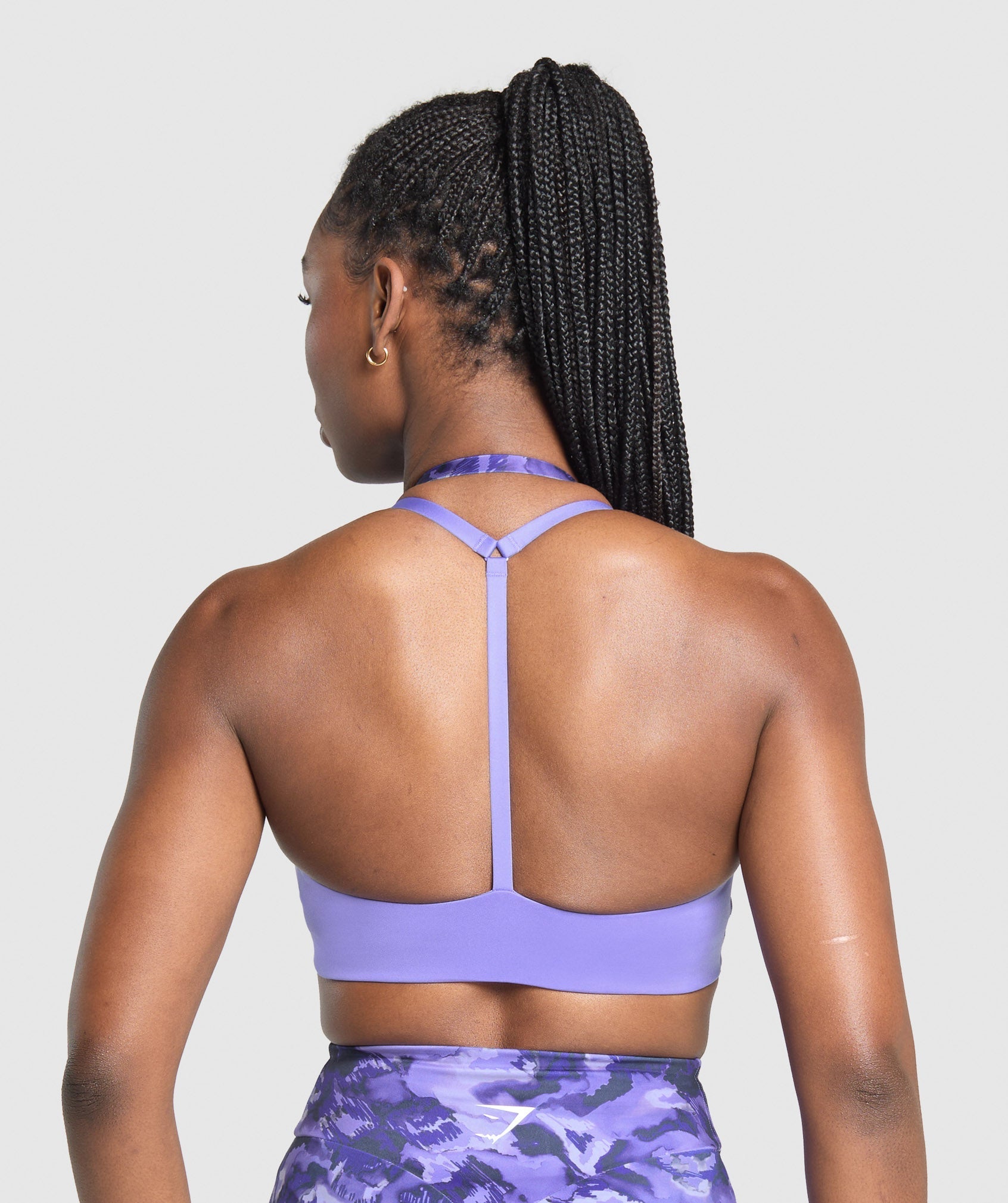 Women's Gymshark Reps T Back Sports Bra Record Purple