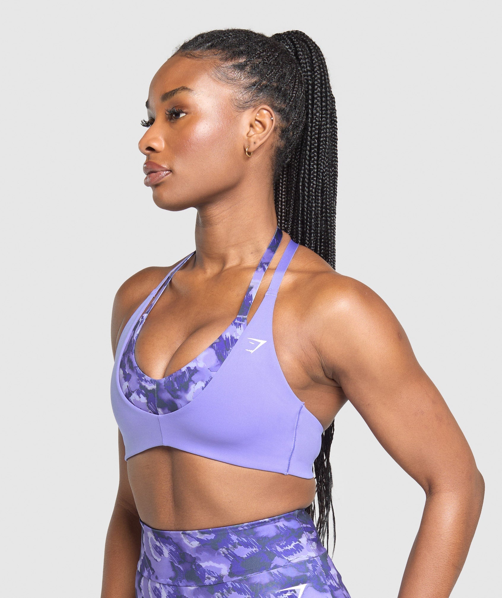 Women's Gymshark Reps T Back Sports Bra Record Purple