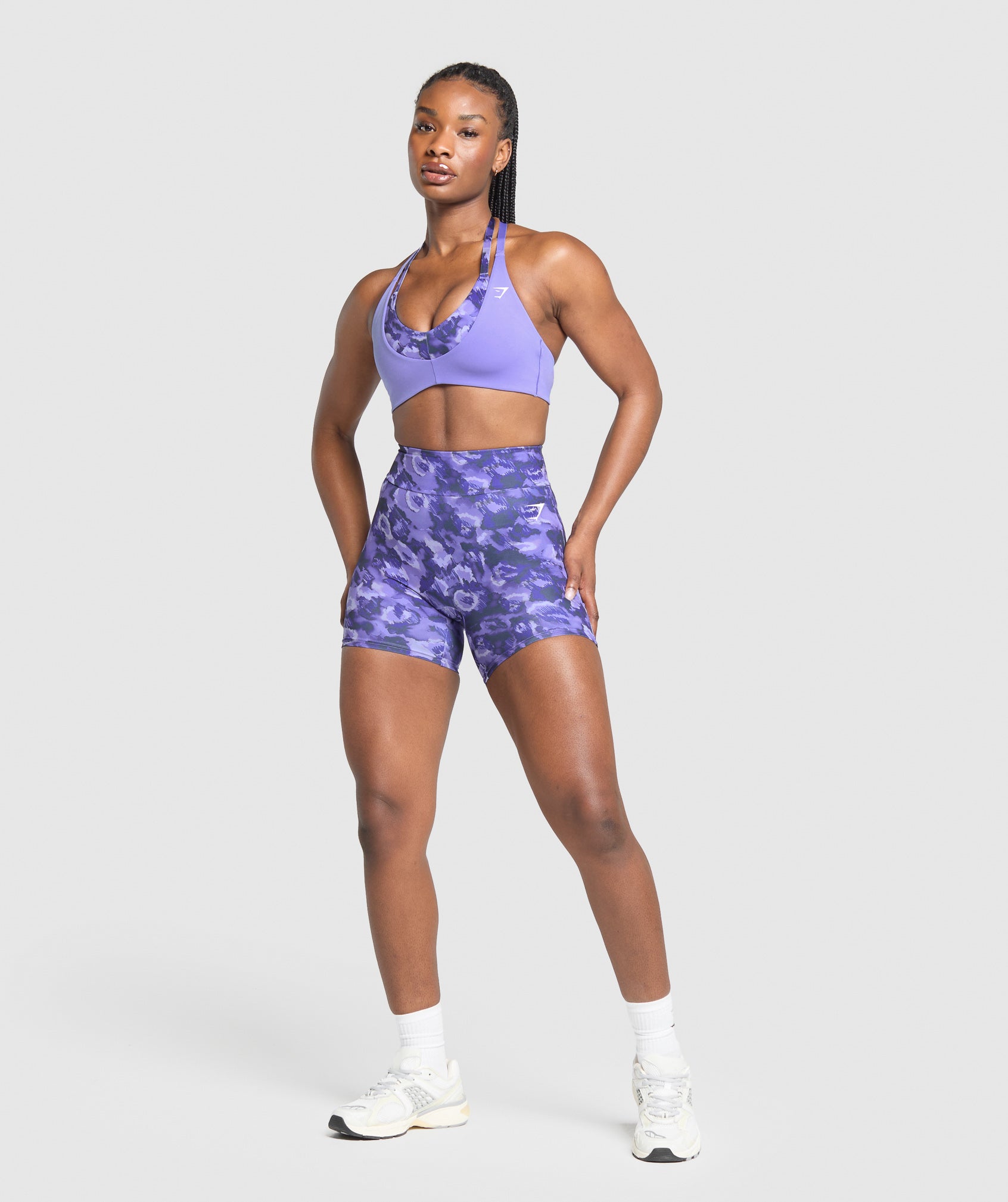 Women's Gymshark Reps T Back Sports Bra Record Purple