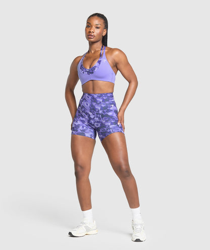 Women's Gymshark Reps T Back Sports Bra Record Purple