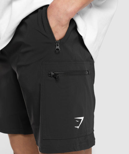 Gymshark Rest Day 6" Cargo Shorts Black